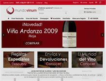 Tablet Screenshot of mundovinum.com